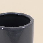 Vase tube céramique bicolore 25cm élégant | Hashtag Déco