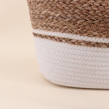 Sac cabas naturel en coton beige | Hashtag Déco