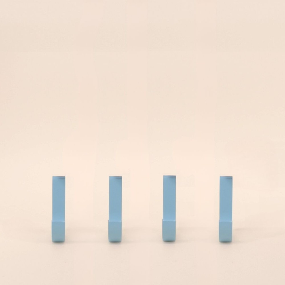 Lot de 4 patères minimalistes bois noires | Hashtag Déco