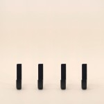 Lot de 4 patères minimalistes bois noires | Hashtag Déco