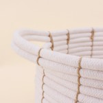 Set de 2 paniers en corde beige avec poignées | Hashtag Déco