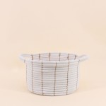 Set de 2 paniers en corde beige avec poignées | Hashtag Déco