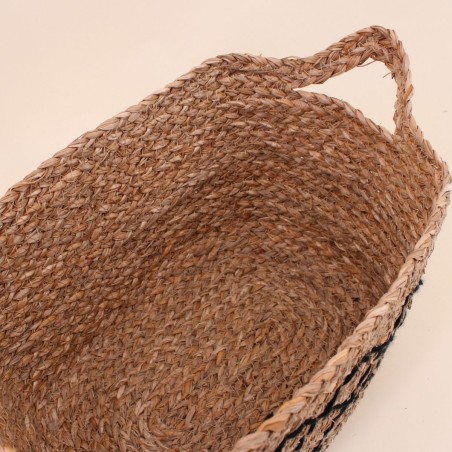 Panier rectangulaire fibres naturelles beige | Hashtag Déco