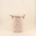 Panier en bambou naturel avec couvercle 48cm | Hashtag Déco
