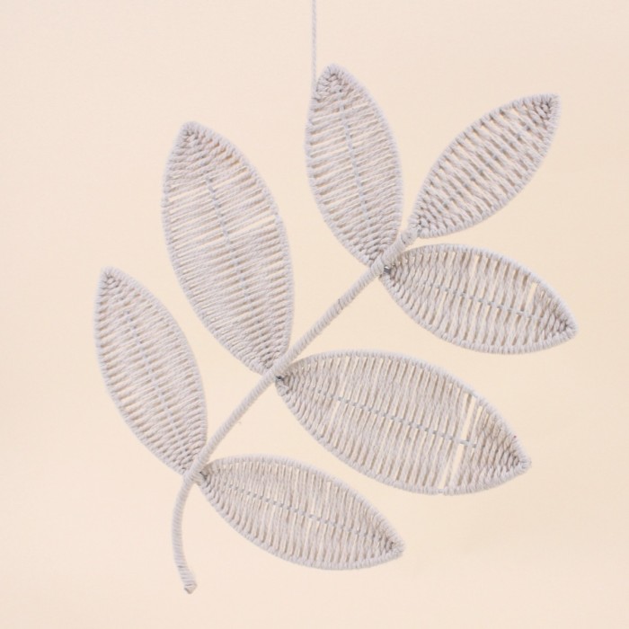 Décoration murale feuille métal vert 36x26cm | Hashtag Déco