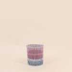 Lot de 3 photophores en verre imprimé coloré | Hashtag Déco