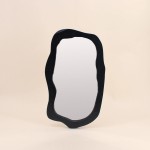Miroir organique bois noir 50x30cm | Hashtag Déco