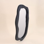 Miroir organique bois noir 50x30cm | Hashtag Déco