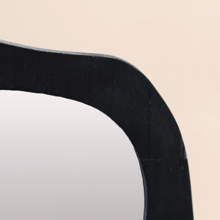 Miroir organique bois noir 50x30cm | Hashtag Déco