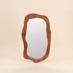 Miroir organique bois naturel 50x30cm | Hashtag Déco