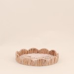 Plateau rond en rotin naturel 25cm | Hashtag Déco