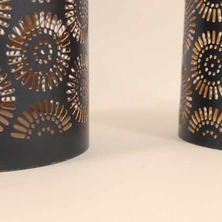 Set de 3 lanternes fleurs métal blanc | Hashtag Déco