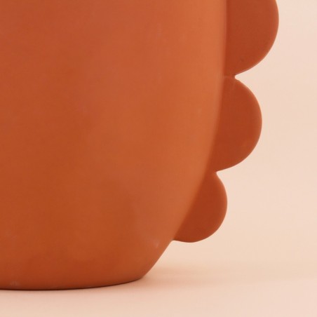 Cache pot dolomite terracotta 18,7cm | Hashtag Déco