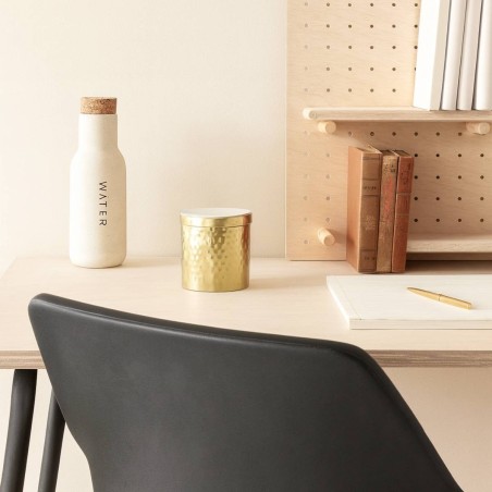 Set de 3 boites rondes en métal doré martelé | Hashtag Déco