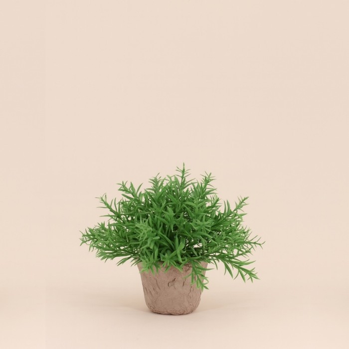 Plante artificielle pot papier maché beige | Hashtag Déco
