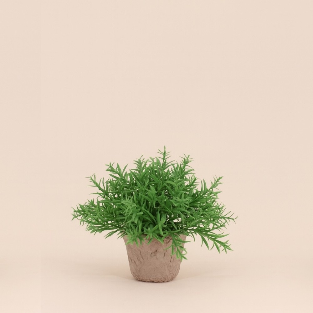 Plante artificielle pot papier maché beige | Hashtag Déco