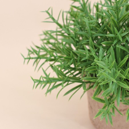 Plante artificielle pot papier maché beige | Hashtag Déco