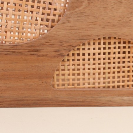 Set de 2 caisses bois et rotin naturel | Hashtag Déco