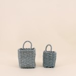 Lot de 2 paniers suspendus papier naturel | Hashtag Déco