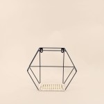 Set de 2 étagères murales bois clair hexagonales | Hashtag Déco