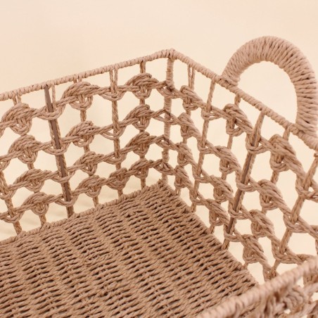 Set de 3 paniers tressés naturels beige | Hashtag Déco