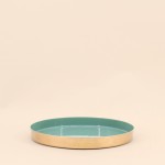 Set de 3 plateaux ronds bois colorés originaux | Hashtag Déco