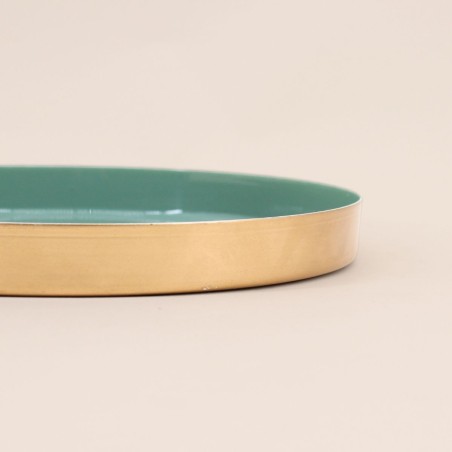 Set de 3 plateaux ronds bois colorés originaux | Hashtag Déco