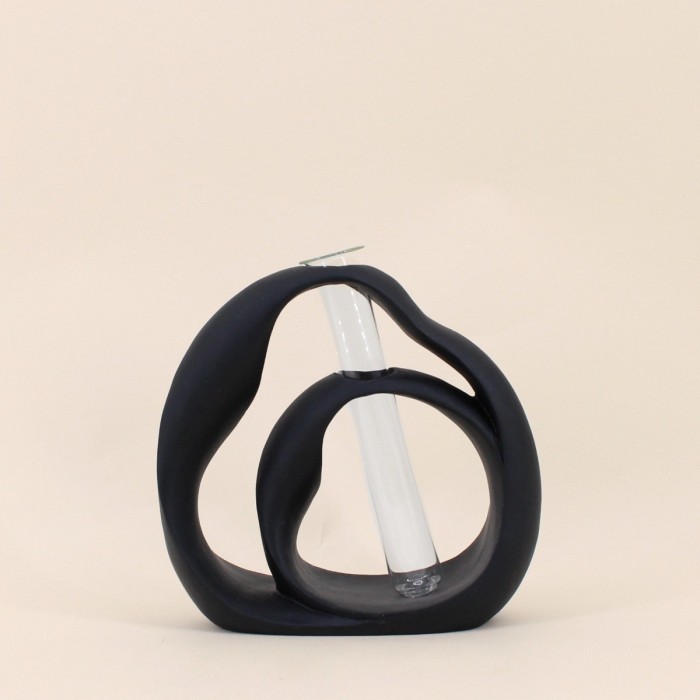 Vase soliflore en résine naturel 22cm | Hashtag Déco