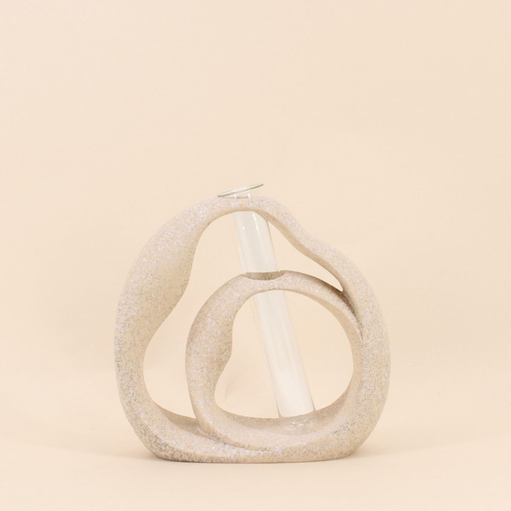 Vase soliflore en résine naturel 22cm | Hashtag Déco