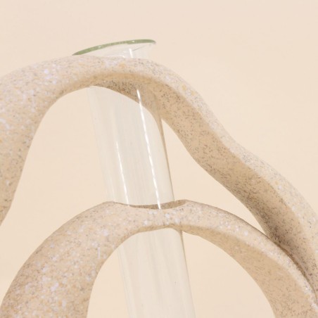 Vase soliflore en résine naturel 22cm | Hashtag Déco