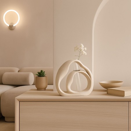 Vase soliflore en résine naturel 22cm | Hashtag Déco