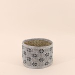 Set de 2 paniers en osier beige à motifs | Hashtag Déco