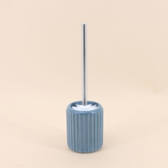 Brosse wc en résine bleue élégante | Hashtag Déco