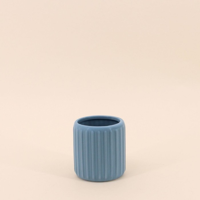 Gobelet en résine bleue 9cm, design élégant | Hashtag Déco