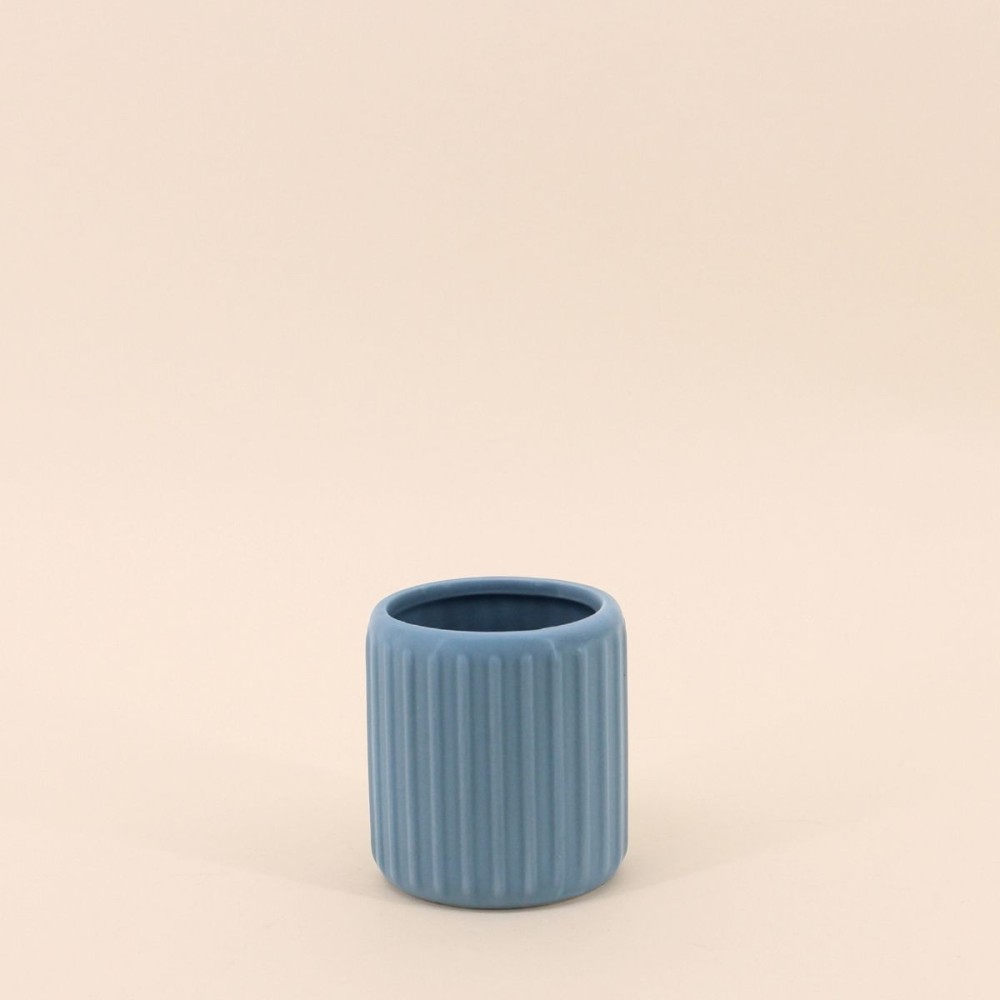 Gobelet en résine bleue 9cm, design élégant | Hashtag Déco