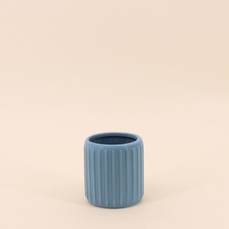 Gobelet en résine bleue 9cm, design élégant | Hashtag Déco