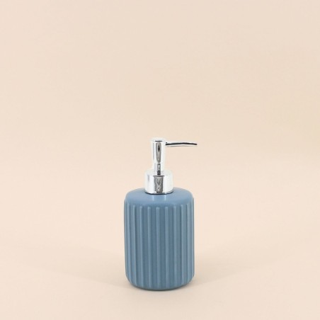 Distributeur de savon résine bleu 17cm | Hashtag Déco