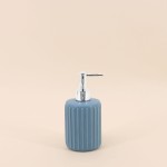 Distributeur de savon résine bleu 17cm | Hashtag Déco