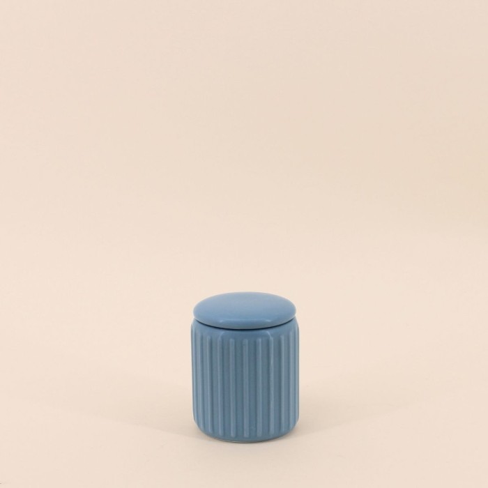 Pot en résine bleue 10cm pour intérieur | Hashtag Déco