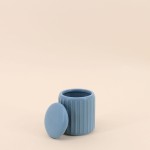 Set accessoires salle de bain résine bleue | Hashtag Déco