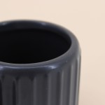 Pot à cotons en résine noire élégant | Hashtag Déco