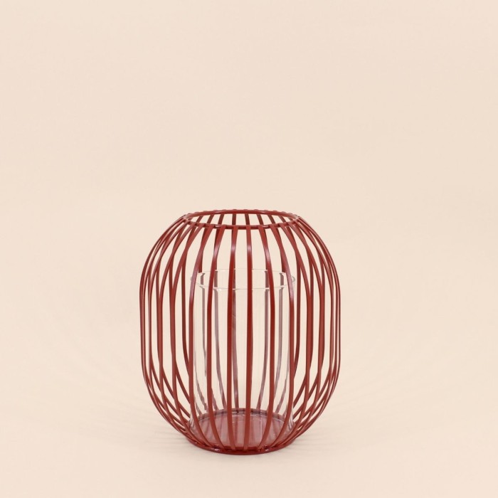 Lanterne ronde en métal filaire noir | Hashtag Déco
