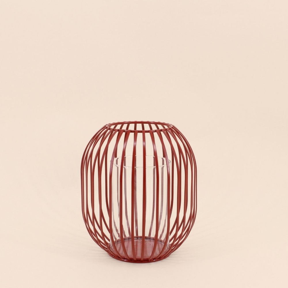 Lanterne ronde en métal filaire noir | Hashtag Déco