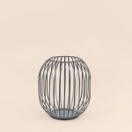 Lanterne ronde en métal filaire noir | Hashtag Déco