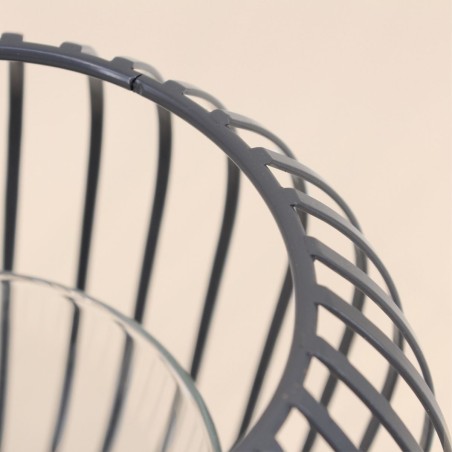 Lanterne ronde en métal filaire noir | Hashtag Déco