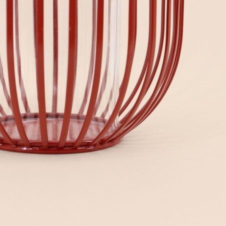Lanterne ronde en métal filaire noir | Hashtag Déco