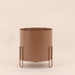 Lot de 3 cache-pots métal coloré 16,5cm | Hashtag Déco