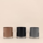 Lot de 3 cache-pots métal coloré 16,5cm | Hashtag Déco