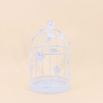Cage oiseau déco métal blanc 32cm | Hashtag Déco