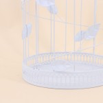 Cage oiseau déco métal blanc 32cm | Hashtag Déco